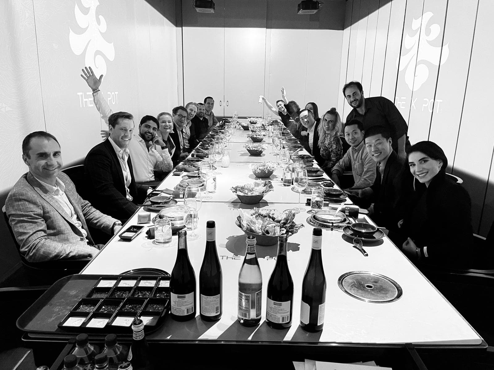 Executive roundtable in a modern conference room
